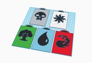 magic gathering card dividers mtg cards game games toys accessories 3d print model - Mito3D
