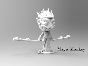 magic monkey wukong charector design 3d print figure games toys 3d print model - Mito3D