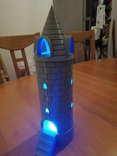 magia torre ligero lámpara minterbol pla filamento animico terreno mesa hogar casa decoración interior Encendiendo LED 3ddesign diseño tema 3d print model - Mito3D