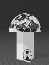 magique mushrum forme jardin illuminé phat maison Extérieur 3d print model - Mito3D