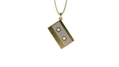 magnetico cassetta ciondolo v1 gioielli il nastro stampabile oro argento giallo bianco la collana ciondoli 3d print model - Mito3D