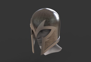 magneto capacete xmen armaduras mascarar proteção chapéu carcaju suporte faça passatempo maravilha imprimível sci fi scifi cabeça classe jogos brinquedos 3d print model - Mito3D
