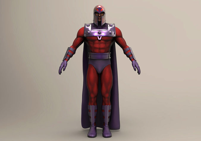 magneto Pose xmen Charakter tpose Männer Kunst Skulpturen 3D print model - Mito3D