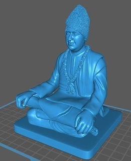 maharaj swami sculpture statue méditation spiritualité art sculptures 3d print model - Mito3D