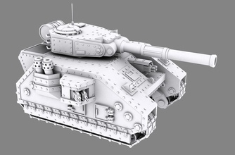main battle tank leman russ predator space marine astra militarum warhammer table 40k proxy 3ds mayhem 3dsmayhem mike howard games toys board 3d print model - Mito3D
