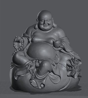 Maitreya buddha stampabile design mobilia arte matematico 3d print model - Mito3D