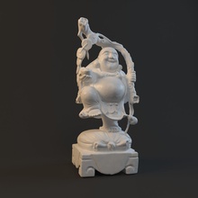 estátua de maitreya a arte escultura estatueta figurine o personagem imprimir 3dprint scan 3dscan figura printable tathagata budismo bodhisattva imortais mito religião ásia china esculturas 3d print model - Mito3D