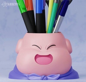 Majin boo penna titolare supporto fioriera arredamento Stampa posto 2 espressioni Drago palla Goku vegeta anime matita super Casa 3d print model - Mito3D
