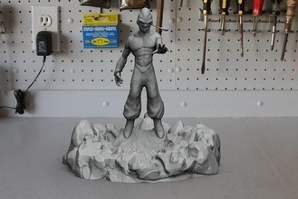 majin buu sculpture statue figure art monstre anime Dragon Ball mabu personnage homme 3dprint modélisation dragon corps sculptures 3d print model - Mito3D