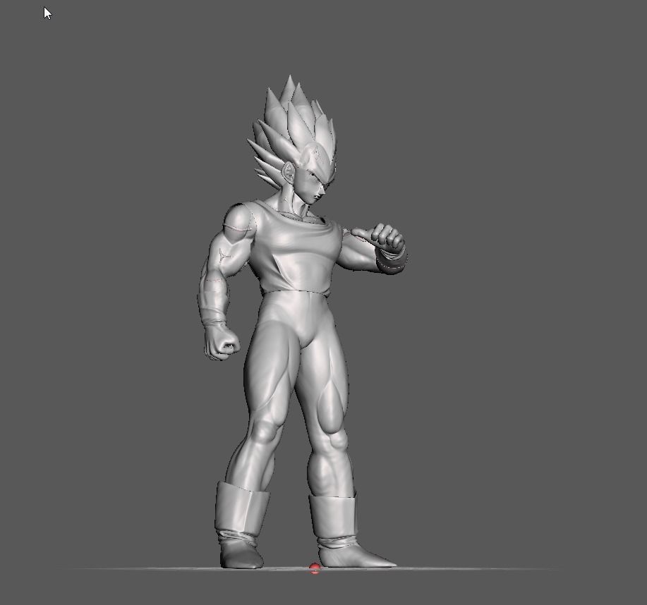 majin vegeta 3d model dragonball dbz dragon ball games toys 3D print model - Mito3D