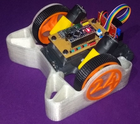 ciego equipo robótica fútbol laberinto seguidor electrónica arduino robot futbol ciencias ingenieria 3d print model - Mito3D