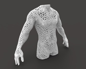 masculino cuerpo malla busto late escultura desnudo hombre hombres chico 3d impresión imprimible arte stl obj zbrush esculturas 3d print model - Mito3D