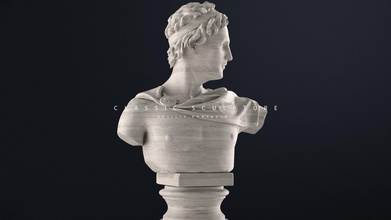 macho busto escultura art el de la antigüedad arquitectura apolo las esculturas 3d print model - Mito3D