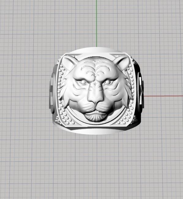 male lion ring cheetah lynx puma panther fashion challenge jewelry rings 3D print model - Mito3D