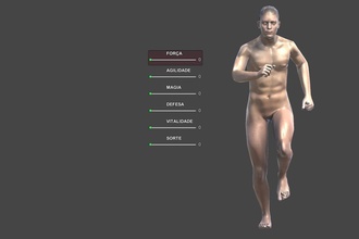 maschio poli nudo in esecuzione giochi lowpoly uomo mobile giocattoli gioco accessori 3d print model - Mito3D