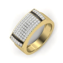 masculino anel 3dm render 3d impressão modelo argolas Casamento noivado jóias imprimível jóia diamante ouro joalheria esterlina branco brilhante platina 3d print model - Mito3D