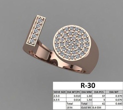 male ring 3dm stl rings wedding gem engagement jewellery printable jewel diamond gold jewelry gents groom rose white 3d print model - Mito3D
