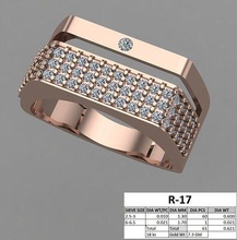 masculino anillo 3dm stl anillos boda joya compromiso joyería imprimible diamante oro caballeros novio rosa blanco precioso lujo plata 3d print model - Mito3D