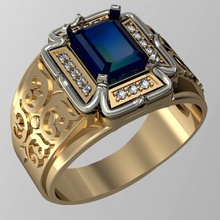 masculino anillo oriental joyería clásico imprimible hombres exclusivo oro joya anillos 3dm 3ds moda lujo 3d print model - Mito3D