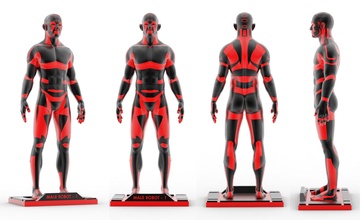 maschio robot 01 mr01 1 uomo scultura statua figurina robotica sci fi passatempo fai carattere umanoide corpo 3d print model - Mito3D