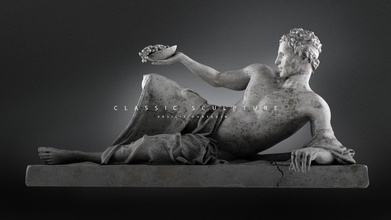 erkek heykel sanat antik mimarlık klasik heykeller 3d print model - Mito3D