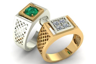 male signet filigree jewelry jewellery ring printable men exclusive jewel rings 3dm 3ds stl gold high poligonal gift diamond silver 3d print model - Mito3D