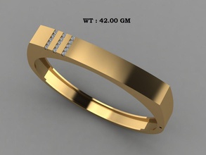 masculino pulseira sólida jóias para sempre diamante do sexo printable pulseiras 3d print model - Mito3D