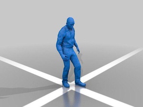 male standing hq art waiting guy walking stand scans replicas 3d print model - Mito3D