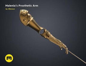 malenias prosthetic arm - elden ring malenia melania miquella videogame tarnished lord boss cosplay prothesis games armor blade hand female fromsoftware darksouls toys 3d print model - Mito3D