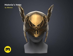 malenias winged helm - elden ring melania videogame tarnished lord boss cosplay helmet games armor female wings head fromsoftware darksouls toys 3d print model - Mito3D