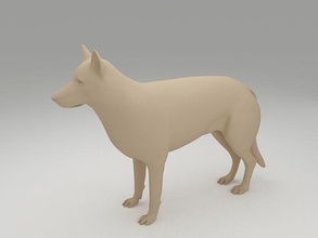 malinois 3d modèle allemand berger chien animal compagnie chiot toutous art sculptures 3d print model - Mito3D