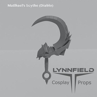 malthael scythe diablo heroes storm cosplay sword weapon hobby diy 3d print model - Mito3D