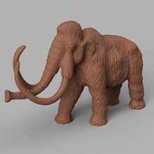 mammouth mamouth animal elephant arctique glace safari nature african zoo art sculptures 3d print model - Mito3D