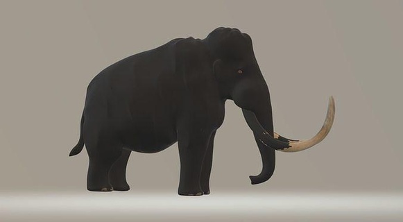 mamut elefante Arte naturaleza animal fauna silvestre escultura safari bosque zoo paisaje estatua dinosaurio esculturas 3d print model - Mito3D