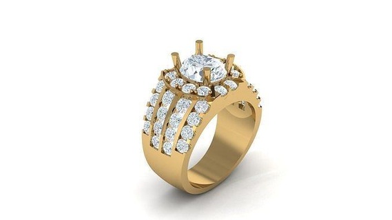 uomo diamante squillare versione 2 wm1 32 donne gioielleria Fidanzamento nozze anelli jewelryaddict collane designer gioielli cad jewelrydesign braccialetto braccialetti diamanti 3d print model - Mito3D