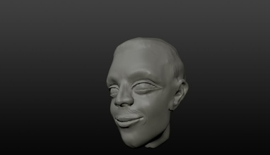 homme tête masculin humain œil oreille corps personnage globe oculaire art sculptures 3d print model - Mito3D