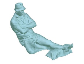 homme massage table statue figure sculpture santé corps art scans répliques 3d print model - Mito3D