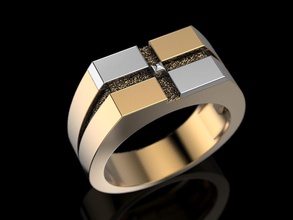 homem anel joalheria impressão 3dprinted jóias imprimível argolas projeto jóia dourado moda ouro prototipagem prata motociclista 3d print model - Mito3D