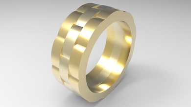uomo anello gioielli 20 mm gioielliere prodotto anelli 3d print model - Mito3D