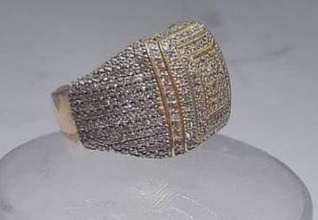 uomo squillare gioielleria gioiello oro earing pendente anelli calcolo diamante gemma stampabile moda sterlina 3d print model - Mito3D
