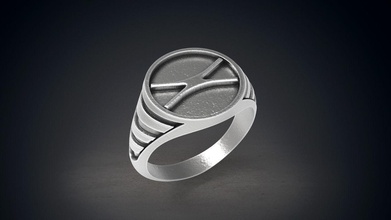 homem de anel 2 modelo versão os homens o do anéis jóias ouro prata jóia printable da forma especial sexo masculino Modelo 3d 3d print model - Mito3D