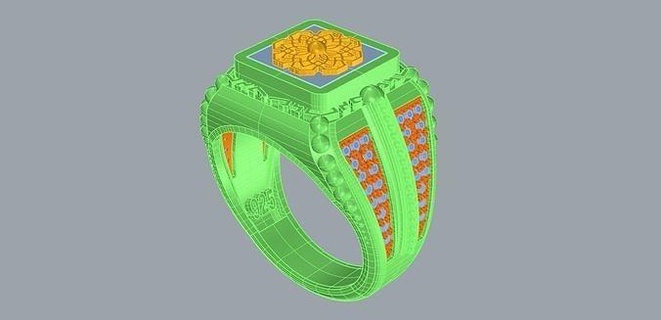 uomo squillare ottomano gioielleria 3ddesign design gioielliere anelli 3d print model - Mito3D