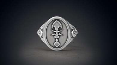 Mann-ring spezielles Modell Schmuck Mann ring gold Silber bedruckbar ist Männer Männer-ring usa Kanada Europa symbol Juwel 3d-Modell sterling Platin Ringe 3d print model - Mito3D