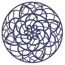 Mandala Kunst Illustration aufwendig geometrisch abstrakt mathematisch 3d print model - Mito3D