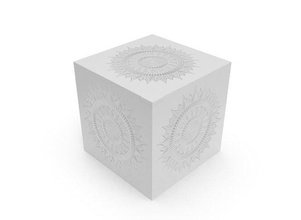 mandala patterned box industrial storage container gift package case holiday shipping celebration crate dresser cargo packaging birthday anniversary packing suitcase house decor 3d print model - Mito3D