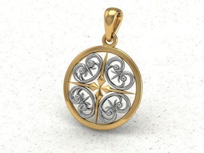 mandala symbolise sphère vivant divinités géométrique symbole complexe structure interprété modèle univers carte bijoux pendentifs 3d print model - Mito3D