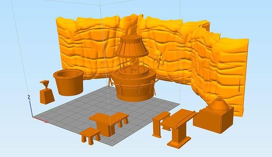 mandalorian armorer cave starwars jedi star wars vader games toys 3d print model - Mito3D