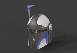 mandalorianer helm star kriege stütze rüstung cosplay platz kunst scifi kopf krieg sterne ritter sci fi spiele spielzeuge 3d print model - Mito3D
