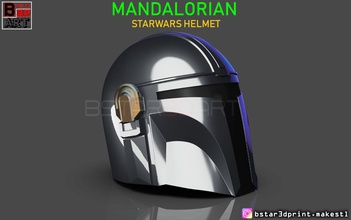mandalorian helmet - star wars movie 2019 cosplay mask war armor man knight security protection jedi han solo toy accessories games toys 3d print model - Mito3D