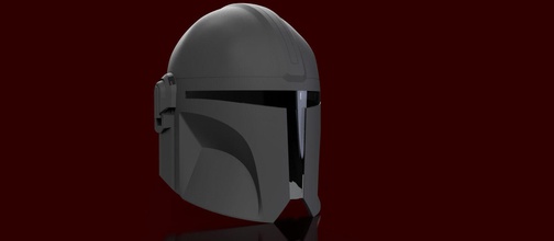v3 mandalorian helmet star wars armor knight shield conceptual crusader warrior starwars prop collectable man hobby diy 3d print model - Mito3D